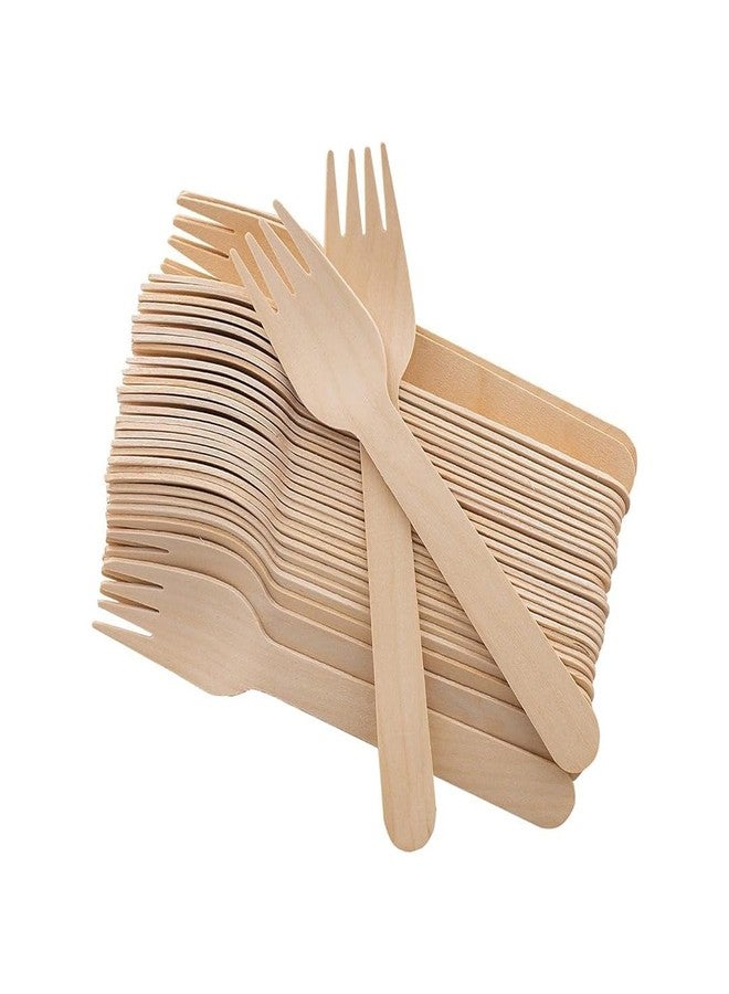 Ezee Wooden Disposable Dinner Fork 140 mm I Pack of 25 - Image 4